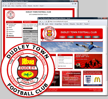 Dudley Town FC - Redesigned and redeveloped by Hardbyte