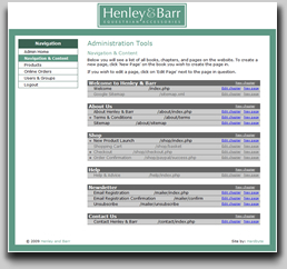 Henley and Barr - Navigation