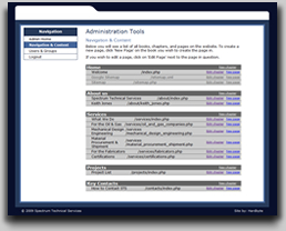 Spectrum Technical Services - Navigation