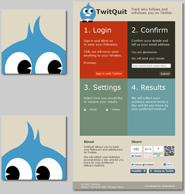 TwitQuit - Designed and Developed by Hardbyte