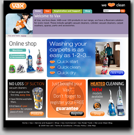 Vax - Homepage
